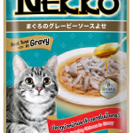 Nekko Pouch Tuna Topping Shirasu in Gravy 70g Wet Cat Food